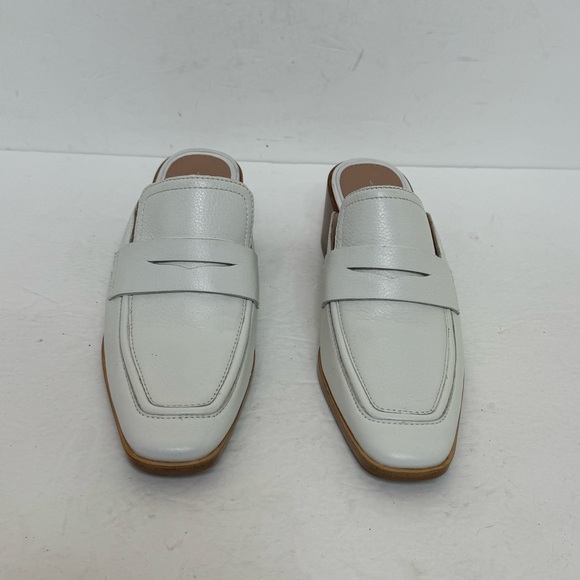 Linea Paolo Galia Pebbled Leather Mules White - Picture 3 of 10